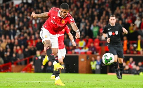MARCUS RASHFORD er den mestscorende av dagens United-spillere. Manchester United v Aston Villa - Carabao Cup Third Round