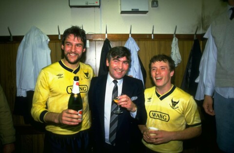 Oxford United Manager Maurice Evans, Jeremy Charles and Les Phillips
