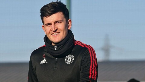 TILBAKE I LAGET: Harry Maguire starter sin første kamp i 2021 når United møter West Ham lørdag. harry34432