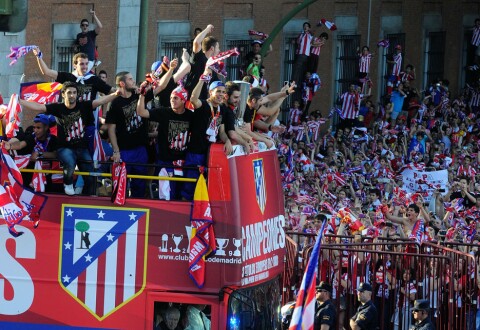 Atletico Madrid Celebrations after Winning the Europa League Final