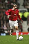 Phil Neville i aksjon for United mot Exeter i FA Cupens tredje runde, 8. januar 2005.