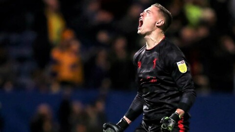 HAR IMPONERT: Nathan Bishop. Mansfield Town v Port Vale - Sky Bet League Two