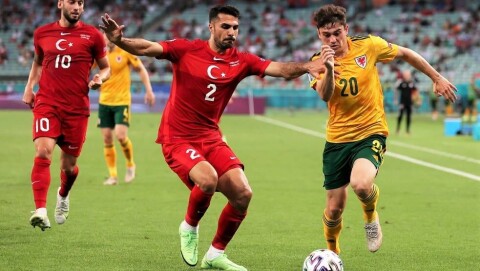 SKAPTE TRØBBEL FOR TYRKIA: Daniel James, som spilte en god førsteomgang. Turkey v Wales - UEFA Euro 2020: Group A