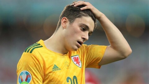 JAMES: Bildet er tatt i førsteomgangen, men det kunne nok like godt vært tatt etter Bales straffebom. Turkey v Wales - UEFA Euro 2020: Group A