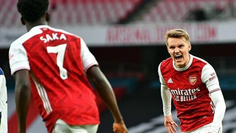 MARTIN ØDEGAARD: Har spilt seg inn på Arsenal-laget.