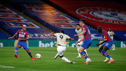 I SCORINGSFORM: Anthony Martial tegnet seg på scoringslisten på ny mot Crystal Palace. I SCORINGSFORM: Anthony Martial tegnet seg på scoringslisten på ny mot Crystal Palace.