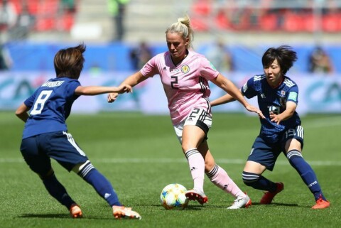 JAPAN BLE FOR STERKE: Kristy Smith spilte hele kampen da Skottland tapte sin andre kamp i VM 2019.