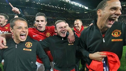 DET SISTE GULLET: Sir Alex hadde veldig mye rutine da United tok ligagull nummer 20 i 2013.