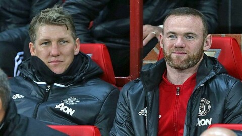 DUELL: Hvem er mest fornøyd tirsdag kveld – Bastian Schweinsteiger eller Wayne Rooney?