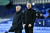 Carlo Ancelotti og Sean Dyche, 13. mars 2021, Everton