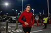 Harry Maguire trasker inn mot spillerinngangen på Old Trafford.