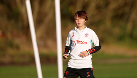 Hinata Miyazawa på trening, 24. november 2023.