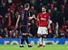 Bruno Fernandes og Harry Kane takker hverandre for kampen.