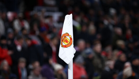 MANCHESTER, ENGLAND - JANUARY 14: A corner flag is seen during the Premier League match between Manchester United and Tottenham Hotspur at Old Trafford on January 14, 2024 in Manchester, England. (Photo by Naomi Baker/Getty Images)