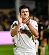 Harry Maguire i aksjon mot Newport.