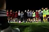 Manchester United Women med 'huddle' etter uavgjortkampen mot Paris Saint-Germain på Leigh Sports Village, 10. oktober 2023.