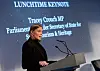 Tracey Crouch holder tale under en tilstelning i 2015.