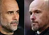 Guardiola og Ten Hag satt sammen i samme bilde.
