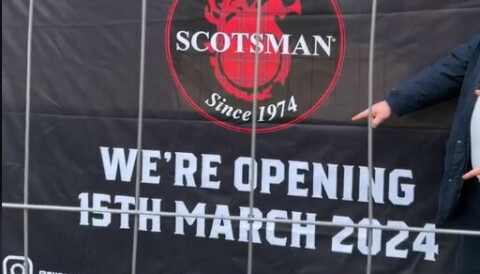 Nye Scotsman åpner 15. mars 2024.
