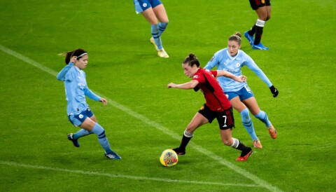 Ella Toone i aksjon mot Manchester City, 19. november 2023.