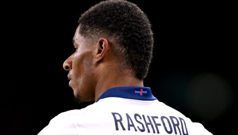 Marcus Rashford bakfra for det engelske landslaget, 23. mars 2024.