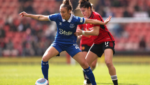 Aurora Galli og Lucía García, United Women v Everton, 31. mars 2024.