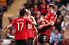 Lucía García, Ella Toone & co feirer et av Uniteds mål i 4-1-seieren mot Everton Women. 31. mars 2024.