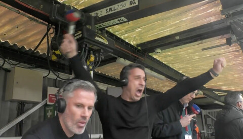 Gary Neville og Jamie Carragher da Mainoo gjorde 2-1 mot Liverpool.