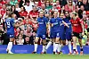 Chelsea jubler etter Mayra Ramírez' andre mål mot Manchester United Women, 18. mai 2024.