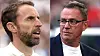 Montasje: EM-bilder av Gareth Southgate og Ralf Rangnick, juni 2024.