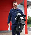 Mason Mount før avreise til Trondheim og Norge.