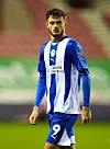 Joe Hugill i aksjon for Wigan Athletic, 3. september 2024.