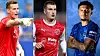 Montasje: Radek Vitek (BW Linz), Rhys Bennett (Fleetwood Town) og Jadon Sancho (Chelsea). August/september 2024.