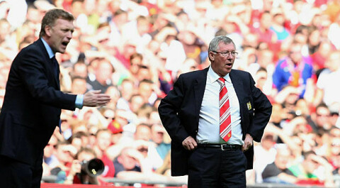 ARVTAKEREN: Sir Alex Ferguson hadde stor tro på David Moyes som sin etterfølger i United.