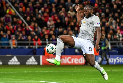 MÅL NUMMER TI: Romelu Lukaku setter inn 3-0 mot CSKA Moskva. Det var belgierens tiende scoring så langt denne sesongen.