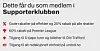 Supporterklubb-fordeler. Banner