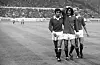 George Best, Charlton og Dunne i august 1971.