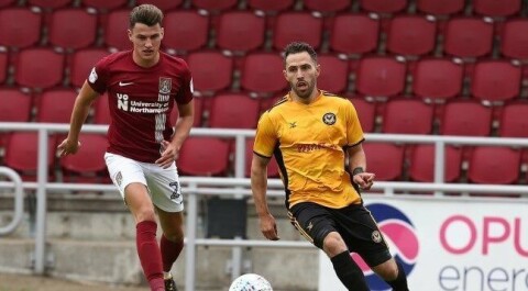 STORTAP: For Regan Poole og Northampton, her fra en annen kamp. STORTAP: For Regan Poole og Northampton, her fra en annen kamp.