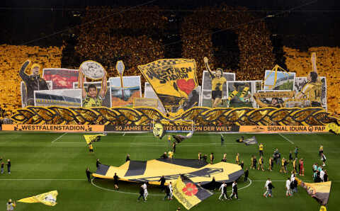 Borussia Dortmund-tifo på Signal Iduna Park.