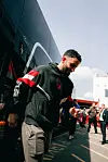 Rúben Amorim ved ankomst Dean Court i Bournemouth, 27. april 2025.