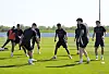 Amad Diallo, Victor Lindelöf, Casemiro og co på trening på Carrington, 30. april 2025.