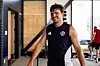 Harry Maguire på trening i USA.