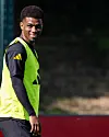 MANCHESTER, ENGLAND - SEPTEMBER 23: (EXCLUSIVE COVERAGE) Amad of Manchester United in action during a first team training session at Carrington Training Ground on September 23, 2025 in Manchester, England. (Photo by Ash Donelon/Manchester United via Getty Images)