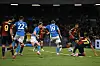 Rasmus Højlund som setter inn 2-1 mot Genoa for Napoli.