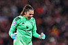 Safia Middleton-Patel feirer under Manchester United Women 2-1 PSG, 12. november 2025.