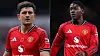 Montasje: Harry Maguire og Kobbie Mainoo, oktober/november 2025.