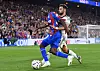 Tyrick Mitchell og Bruno Fernandes kjemper om ballen på Selhurst Park, Crystal Palace 0-0 Manchester United, 21. september 2024.