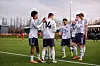 Yuel Helafu, Louie Bradbury, JJ Gabriel & co jubler for Bradburys 4-0-mål i 7-0-seieren til Manchester Uniteds U18-lag borte mot Liverpool, 29. november 2025.