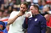 Gareth Southgate og Steve Holland under EM 2024