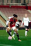 Chido Obi i aksjon for Manchester Uniteds U21-lag mot Derby, 6. februar 2026.
